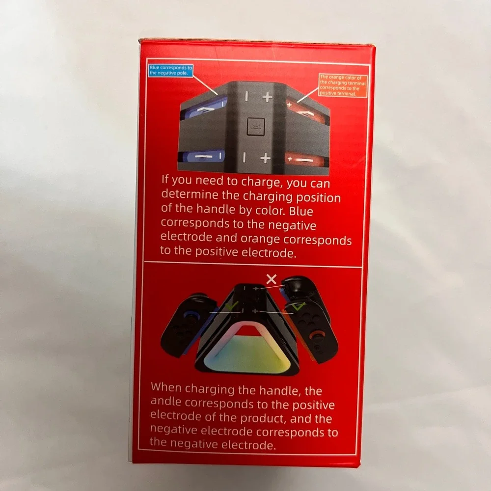 NS2 Charging Dock for Nintendo Switch Joy-Con 4-in-1‎ RGB LED Station Black NEW